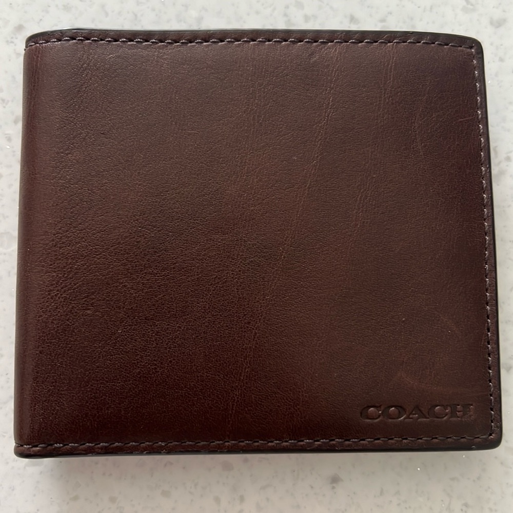 New Coach MBK Double Billfold Wallet